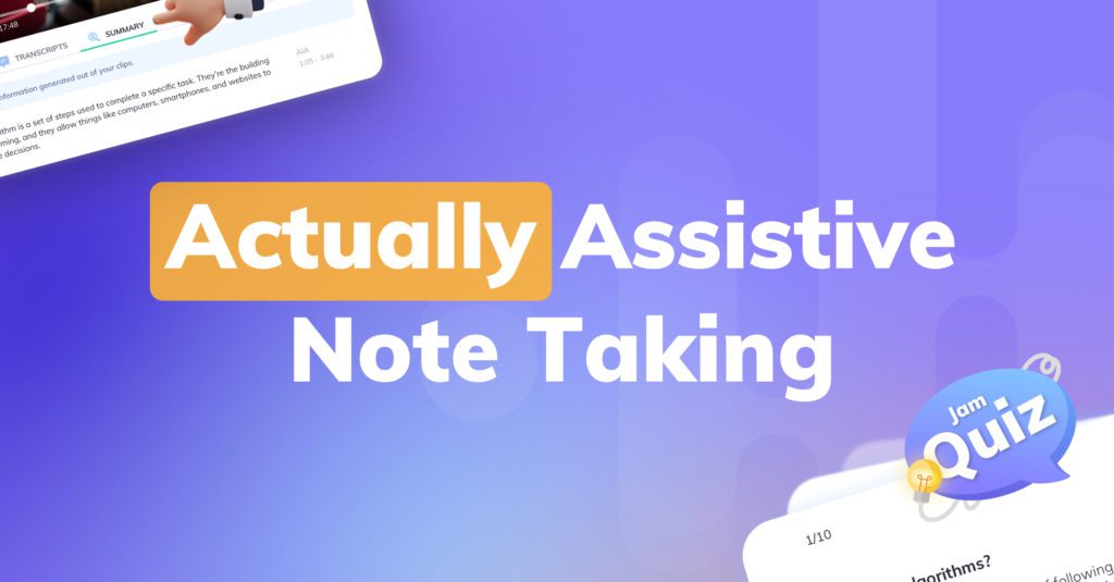 How to take notes with Jamworks