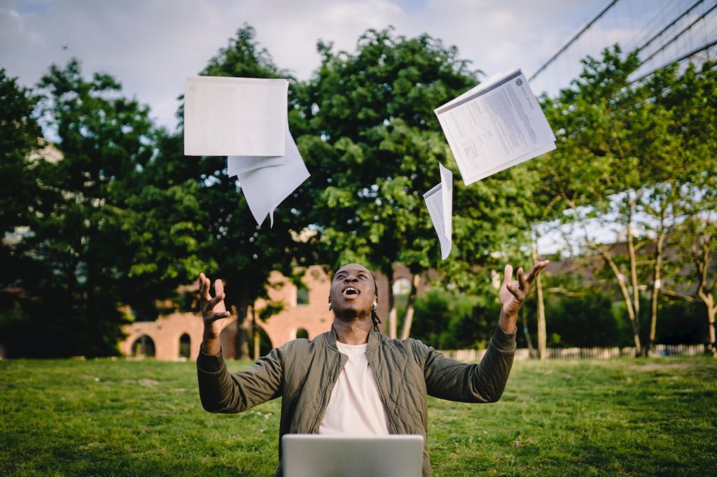 Student attempting to achieve their study goals