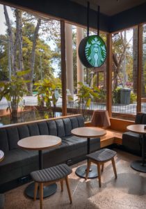 a starbucks cafe