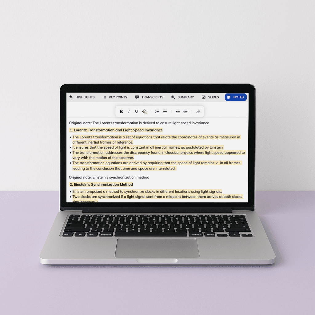 Enhanced Notes is a feature of Jamworks