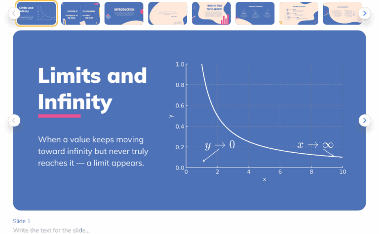 Lecture slides with STEM content